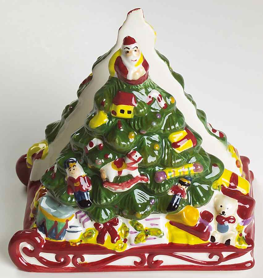 Christmas Tree Figural Napkin Holder by Spode-1