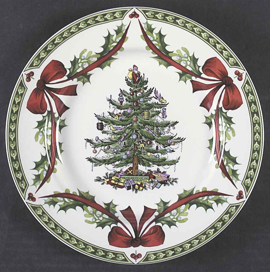 Christmas Tree Accent Luncheon Plate by Spode-1