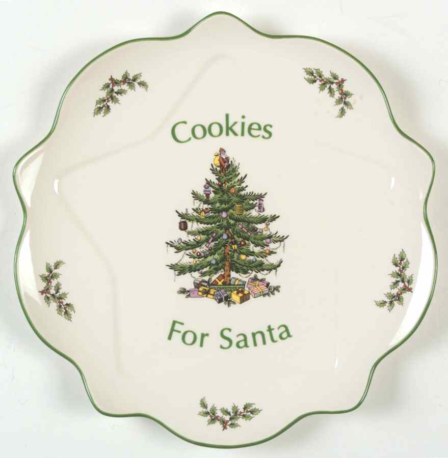 Christmas Tree 9" Star Shaped Plate by Spode-1