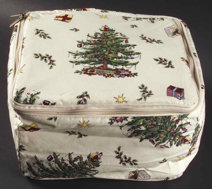 Christmas Tree Bowl Storage Bag/Case (Holds 8) by Spode-1