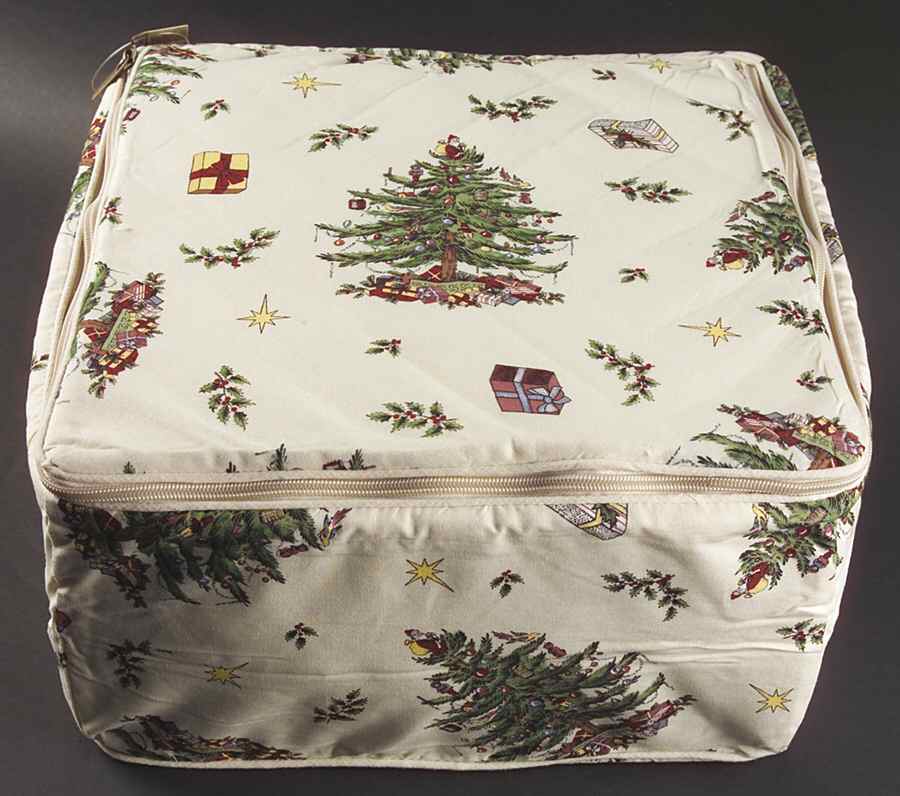 Christmas Tree Dinner Plate Storage Bag/Case (Holds 8) by Spode-1