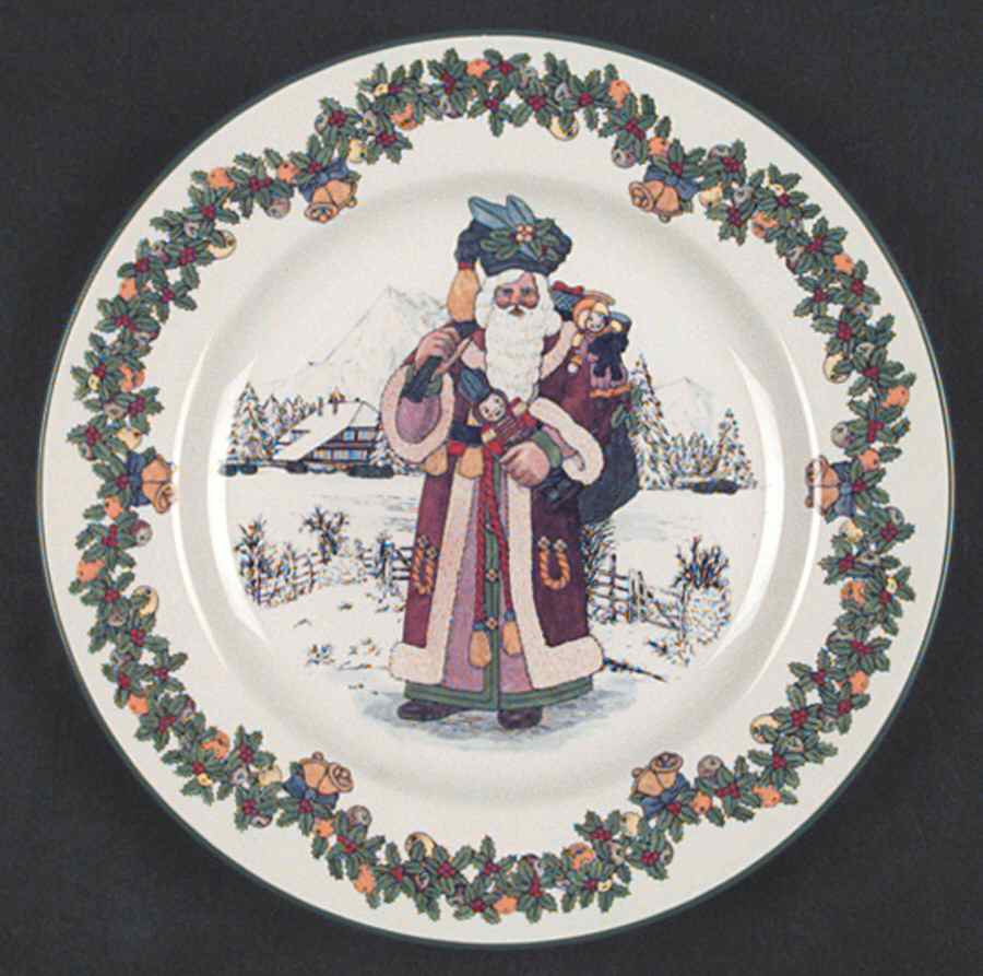 Christmas Tree Santas around the World Plate by Spode-1