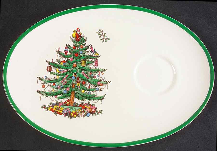 Christmas Tree Snack Plate by Spode-1