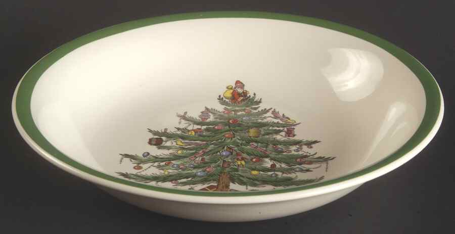 Christmas Tree Coupe Soup Bowl by Spode-1