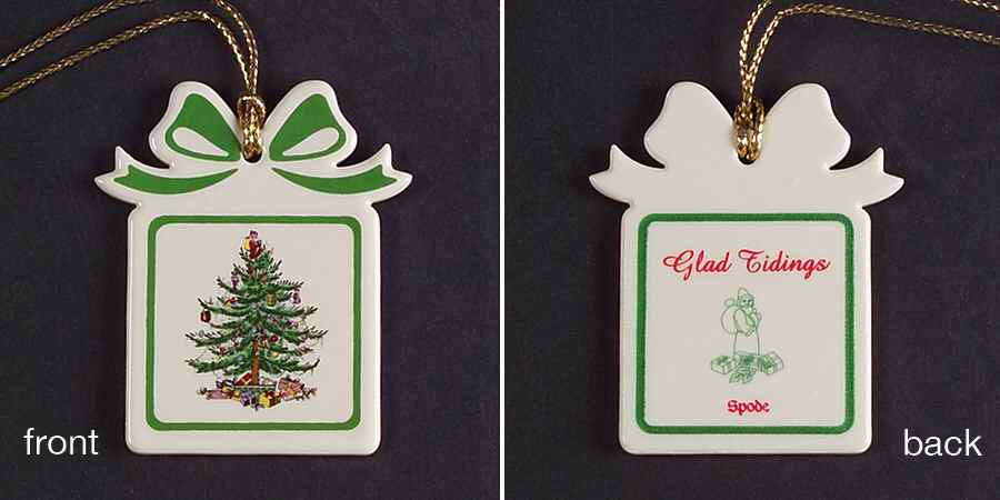 Christmas Tree Ornaments Glad Tidings - Gift - No Box by Spode-1