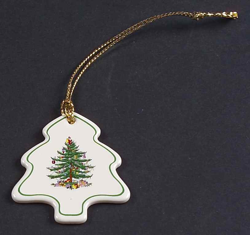 Christmas Tree Ornaments Noel - Mini Flat Tree - No Box by Spode-1