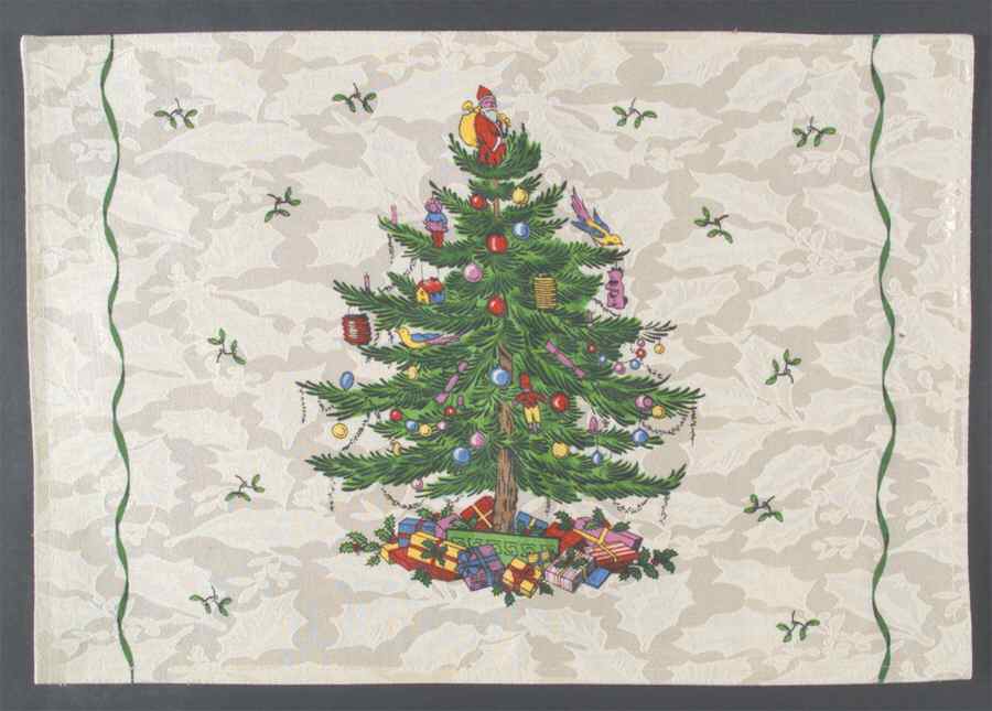 Christmas Tree Cloth Placemat by Spode-1