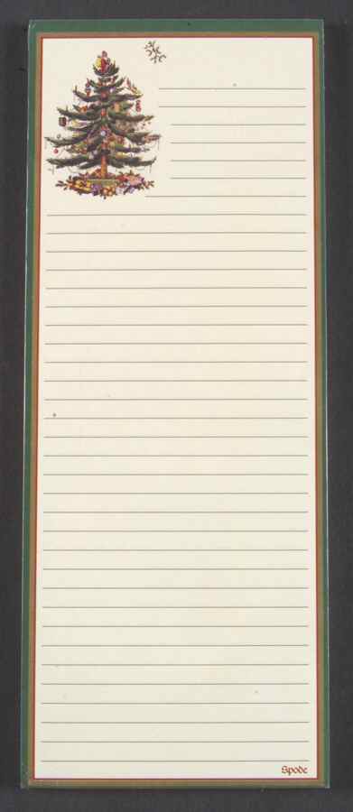 Christmas Tree Notepad by Spode-1