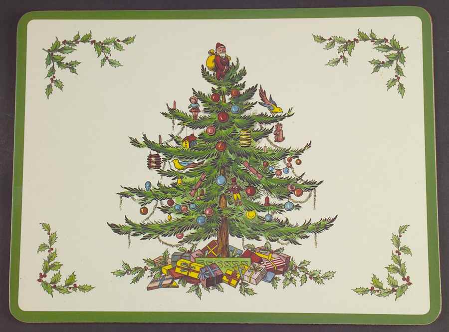 Christmas Tree Corkboard Placemat by Spode-1