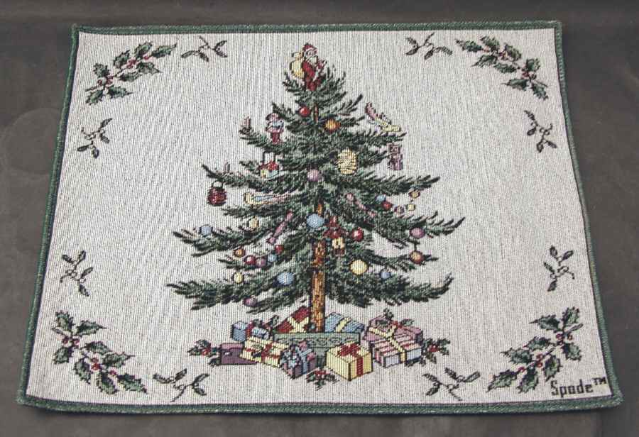 Christmas Tree Tapestry Placemat by Spode-1