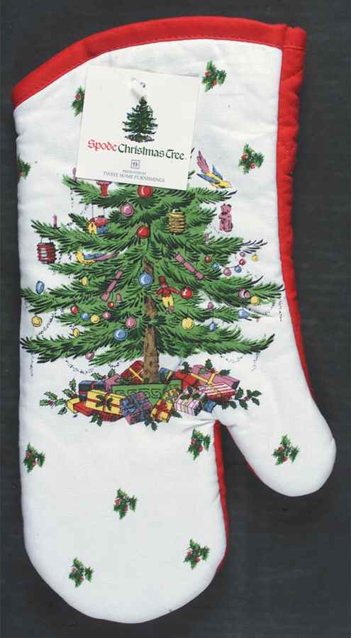 Christmas Tree Cloth Oven Mitt by Spode-1
