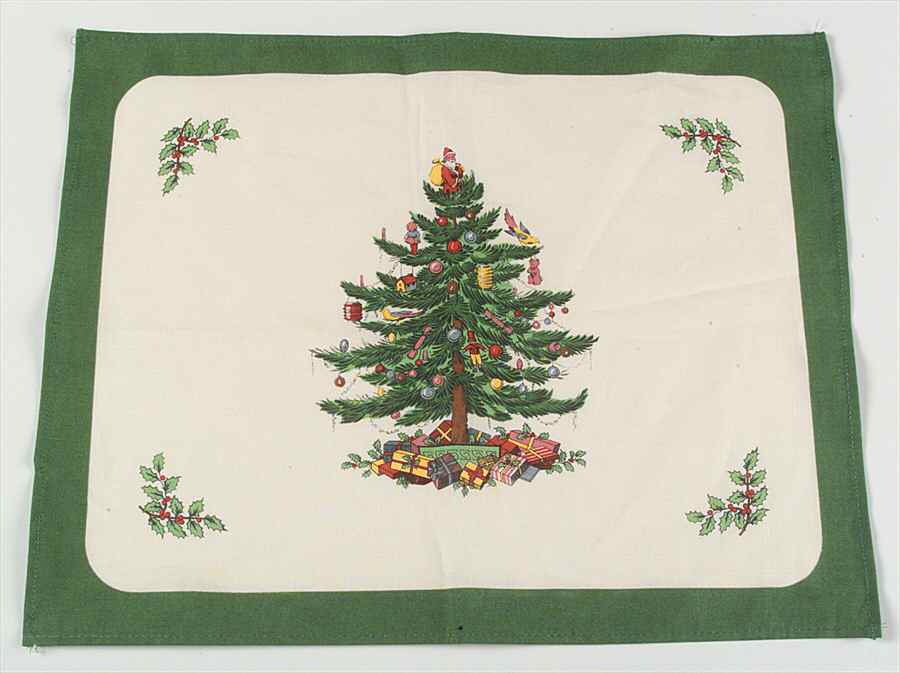 Christmas Tree Cloth Placemat by Spode-1