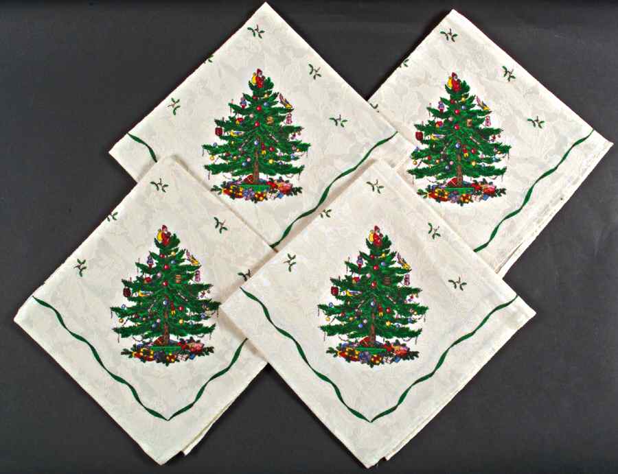 Christmas Tree Cloth Napkin - Set of 4 by Spode-1