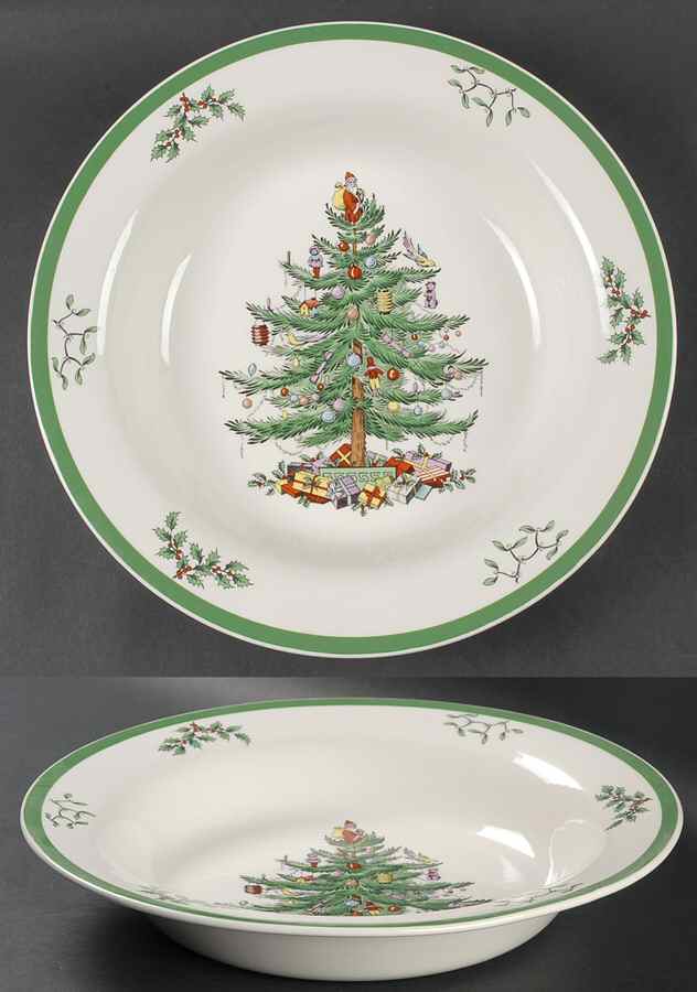 Christmas Tree 11" Pasta Serving Bowl by Spode-1