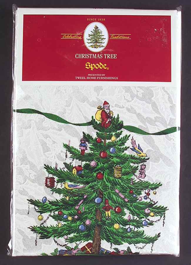Christmas Tree 70" Round Tablecloth by Spode-1