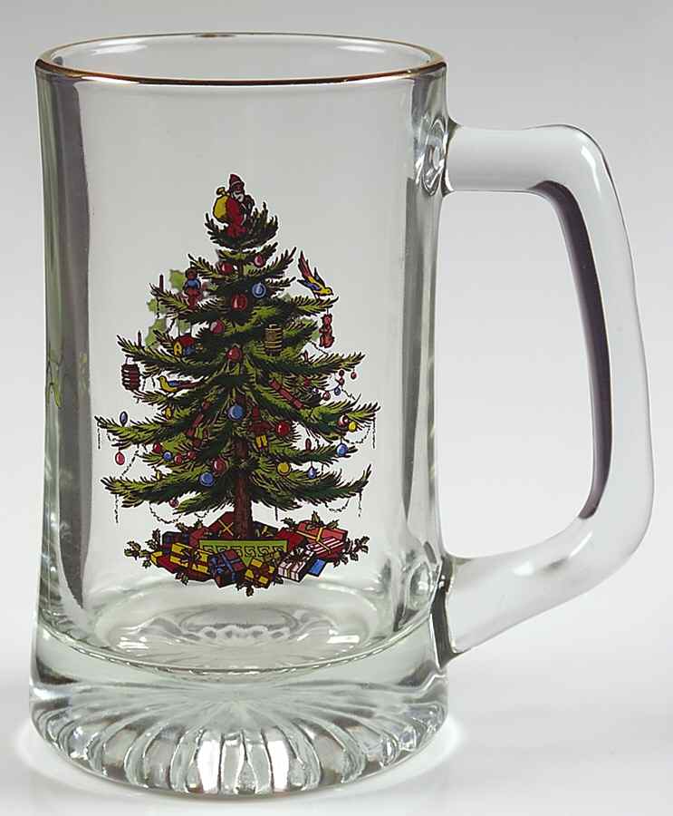 Christmas Tree Glassware Tankard by Spode-1