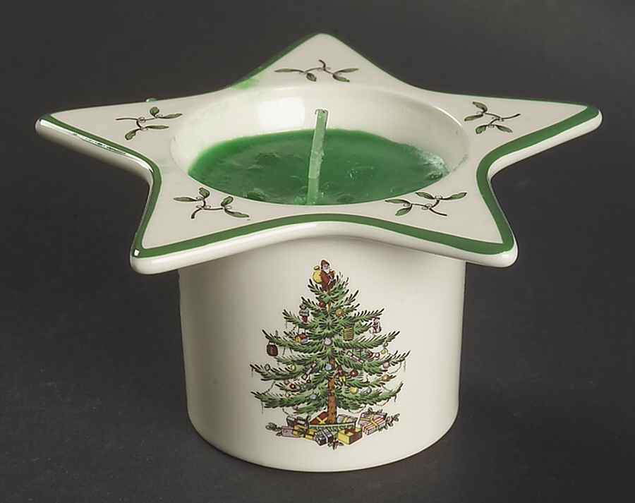 Christmas Tree Star Votive by Spode-1