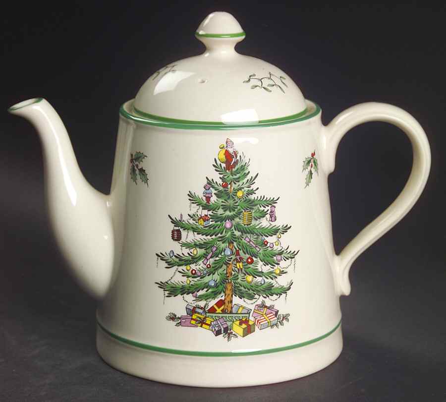 Christmas Tree Ascot Teapot & Lid by Spode-1