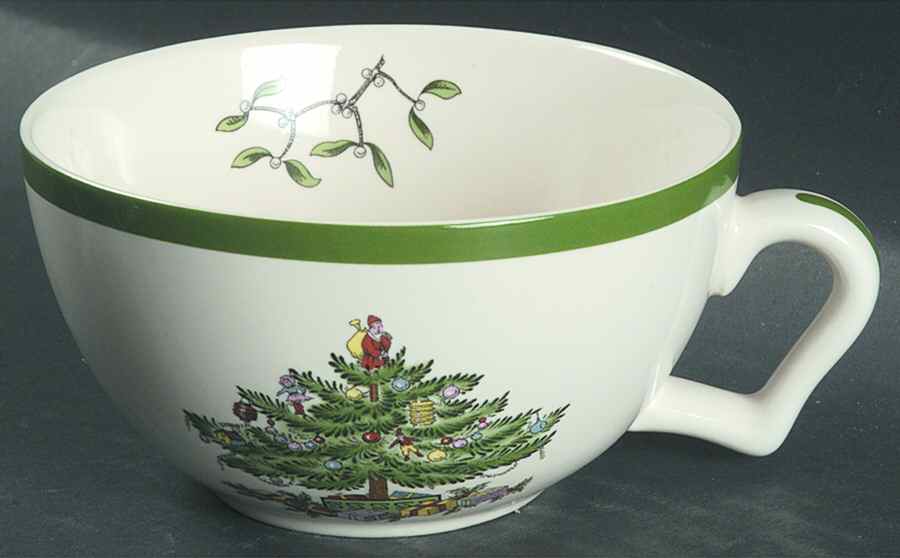 Christmas Tree Cup for Individual Teapot & Lid with Cup by Spode-1