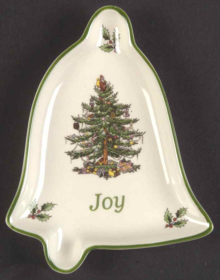 Christmas Tree 5" Bell Shaped Tray by Spode-1
