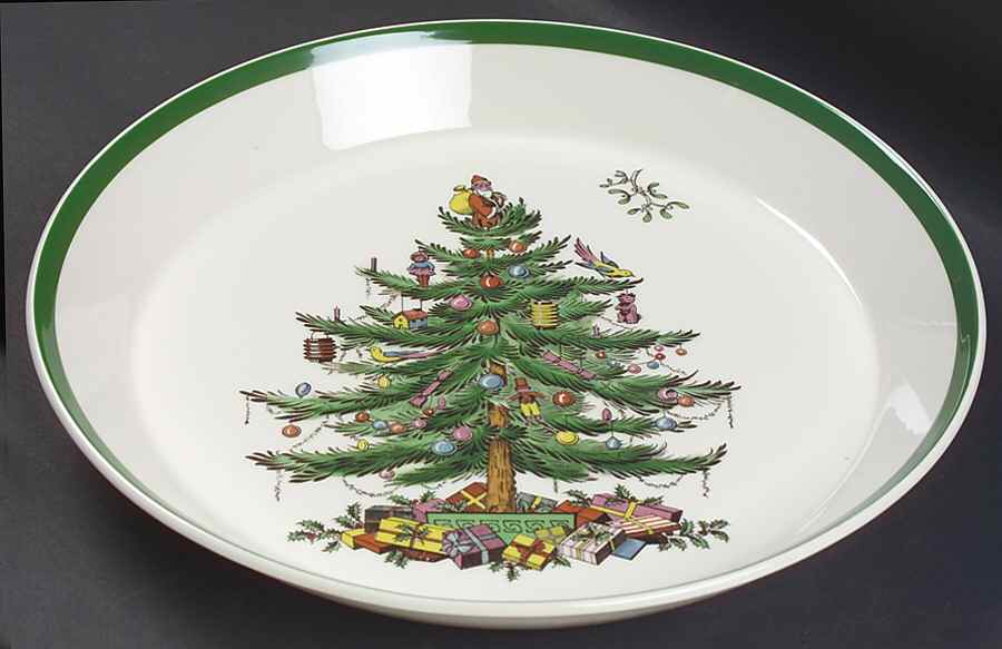 Christmas Tree Round Versatile Dish by Spode-1