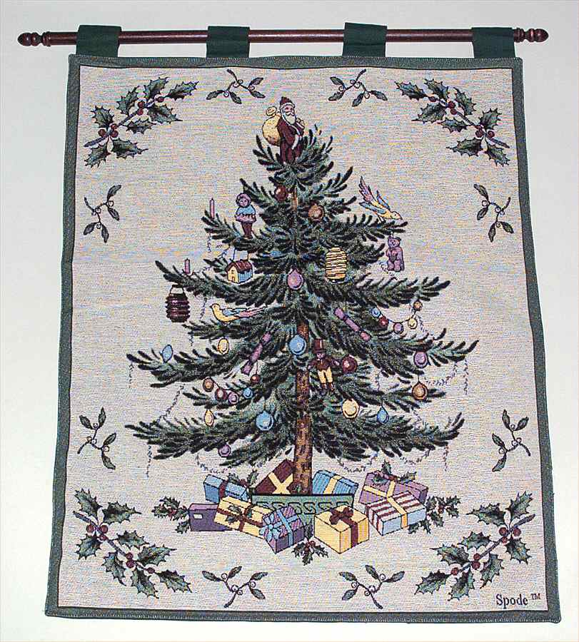 Christmas Tree Wall Hanging Tapestry by Spode-1