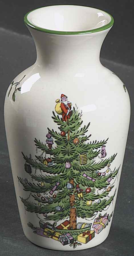 Christmas Tree Miniature Bud Vase by Spode-1