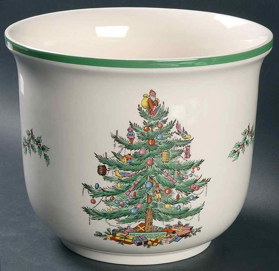 Christmas Tree 6" Cachepot by Spode-1