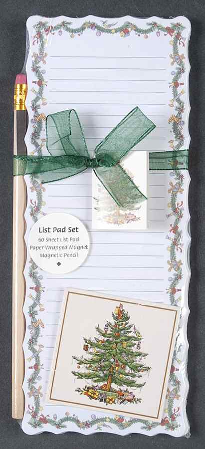 Christmas Tree Magnetic Shopping List Pad (Paper) by Spode-1