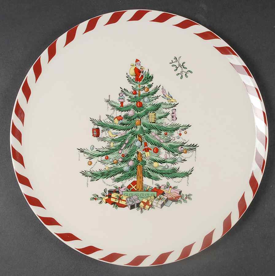 Christmas Tree Cake Plate by Spode-1