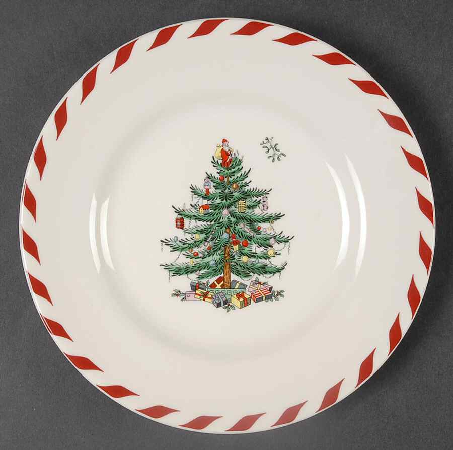 Christmas Tree Canape Plate by Spode-1
