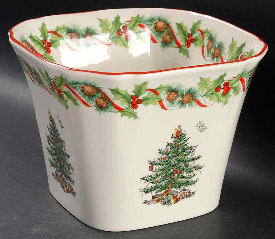 Christmas Tree 2010 Annual Poinsettia Pot by Spode-1