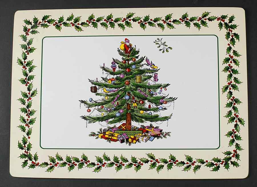 Christmas Tree Corkboard Placemat by Spode-1