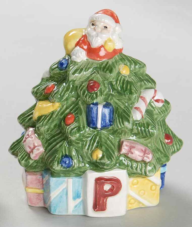 Christmas Tree Individual Figural Pepper Shaker by Spode-1