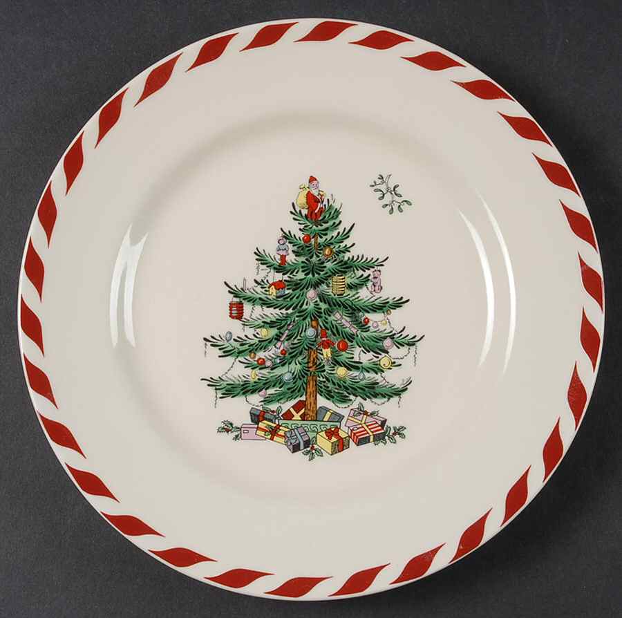 Christmas Tree Accent Salad Plate by Spode-1
