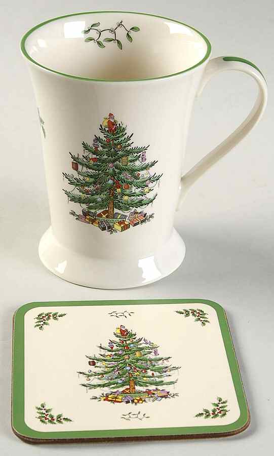 Christmas Tree Mug & Coaster Set by Spode-1