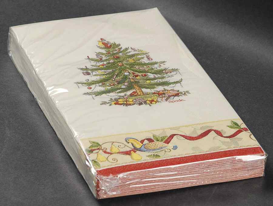 Christmas Tree Package of Paper Guest Towel Napkins by Spode-1