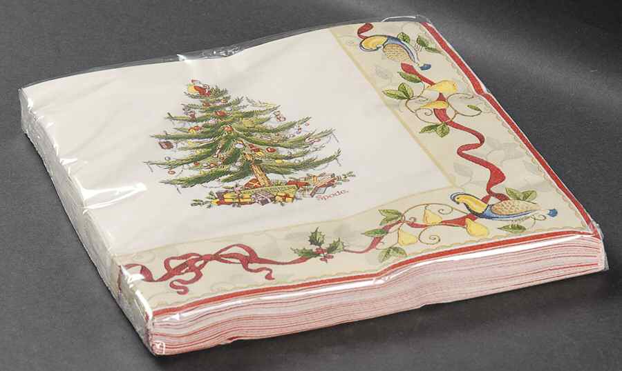 Christmas Tree Package of Paper Dinner Napkins by Spode-1