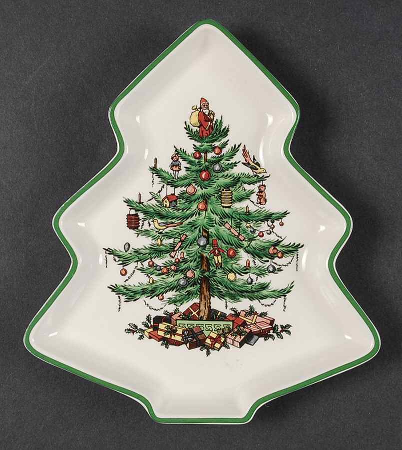 Christmas Tree Figural Soap Dish by Spode-1