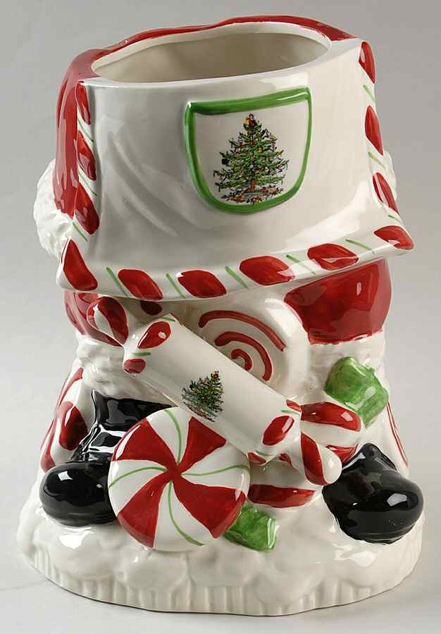 Christmas Tree Figural Cookie Jar No Lid by Spode-1