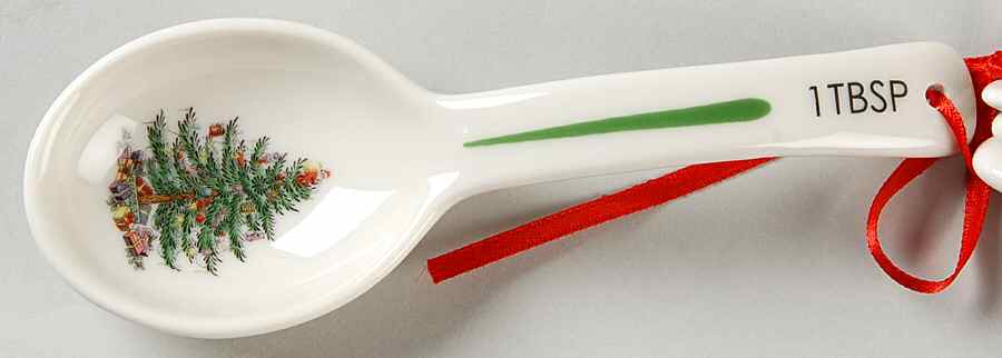 Christmas Tree 1 Tablespoon Ceramic Measuring Spoon by Spode-1