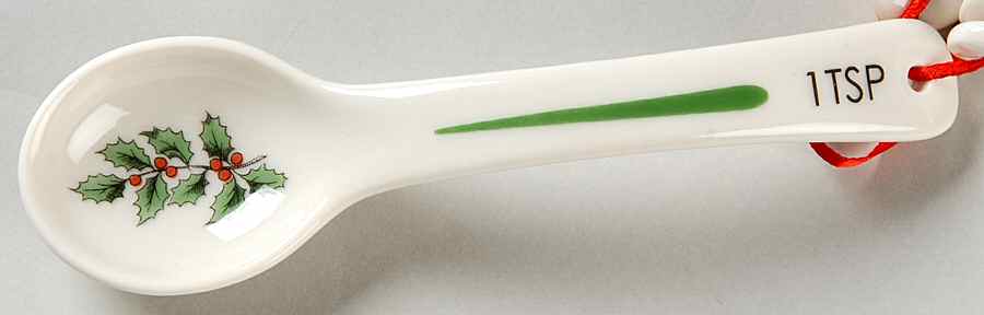 Christmas Tree 1 Teaspoon Ceramic Measuring Spoon by Spode-1