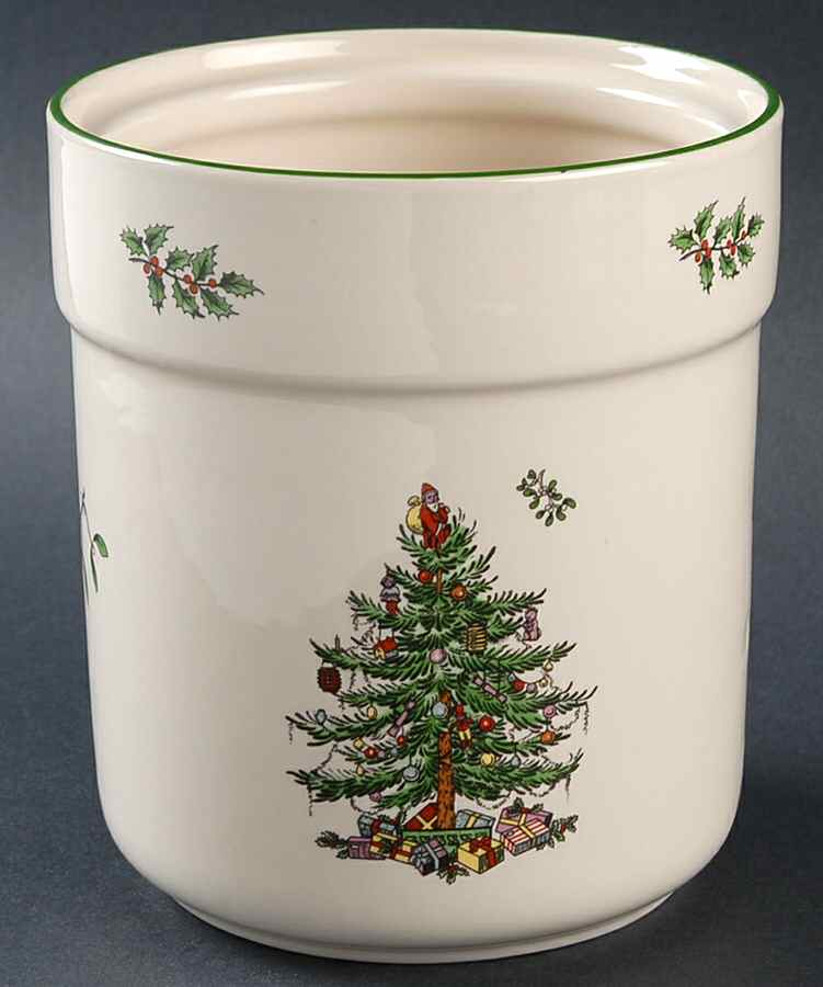 Christmas Tree 5" Storage Jar No Lid by Spode-1