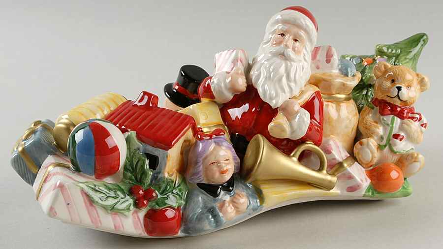 Christmas Tree Lid for Figural Cookie Jar by Spode-1