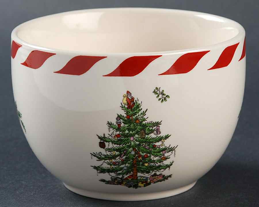 Christmas Tree Peppermint Condiment Jar No Lid by Spode-1