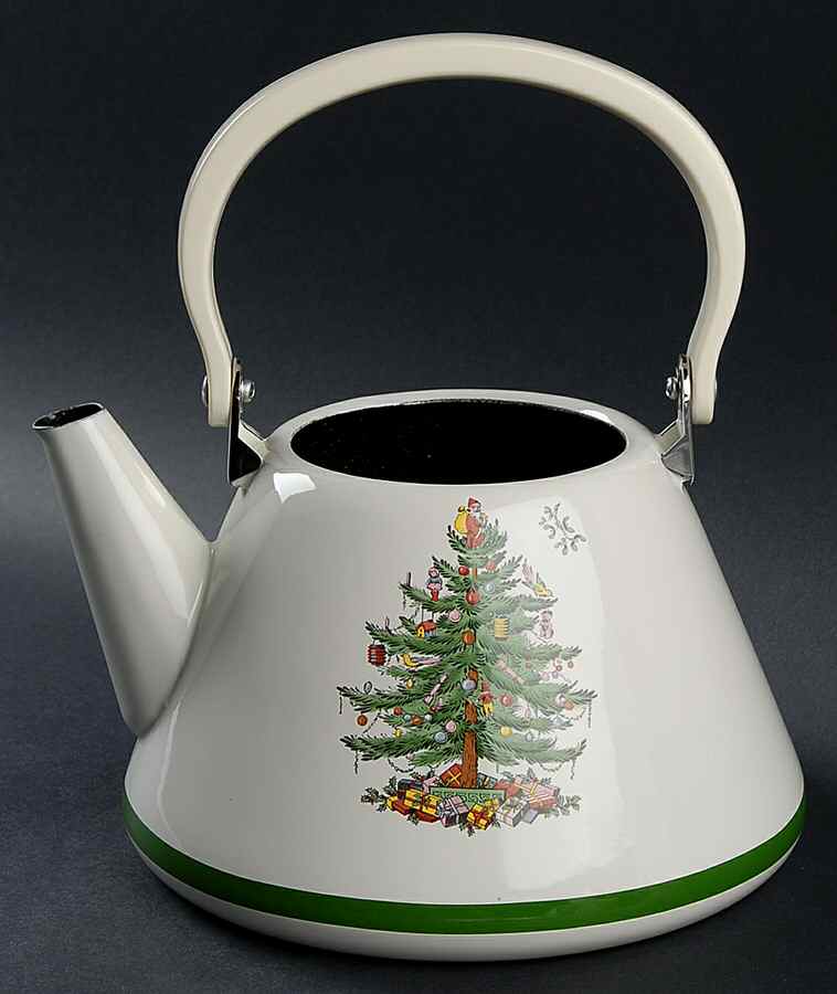 Christmas Tree Metal Kettle No Lid by Spode-1