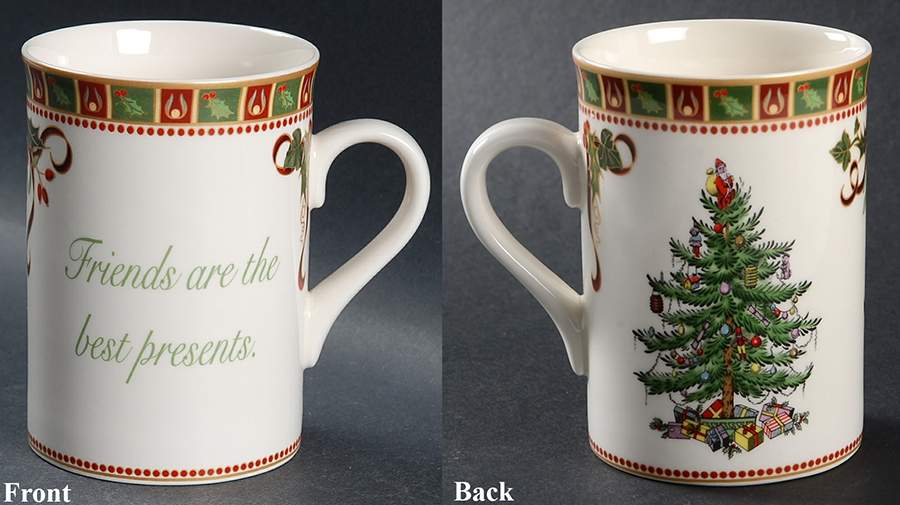 Christmas Tree Sentiment Mug by Spode-1