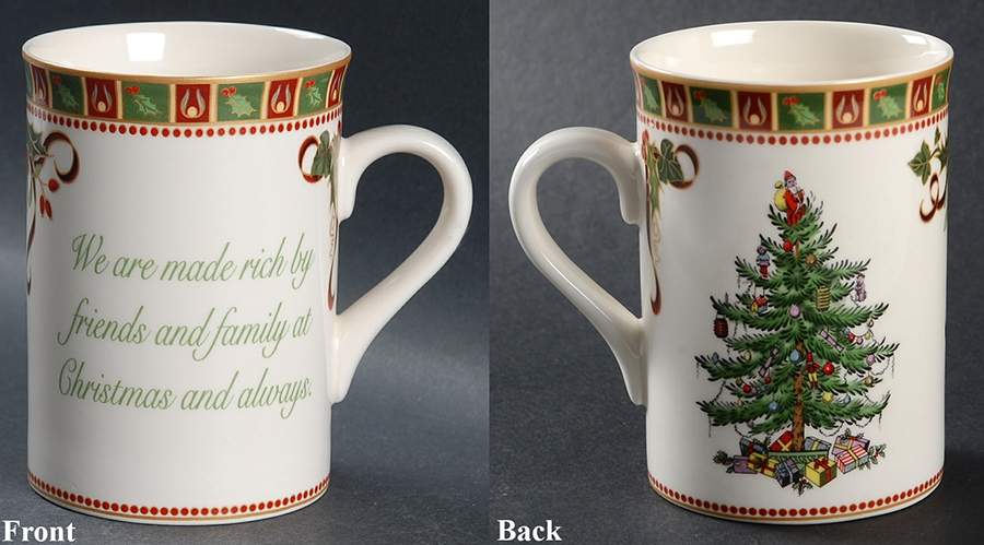 Christmas Tree Sentiment Mug by Spode-1