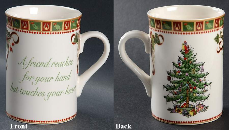 Christmas Tree Sentiment Mug by Spode-1