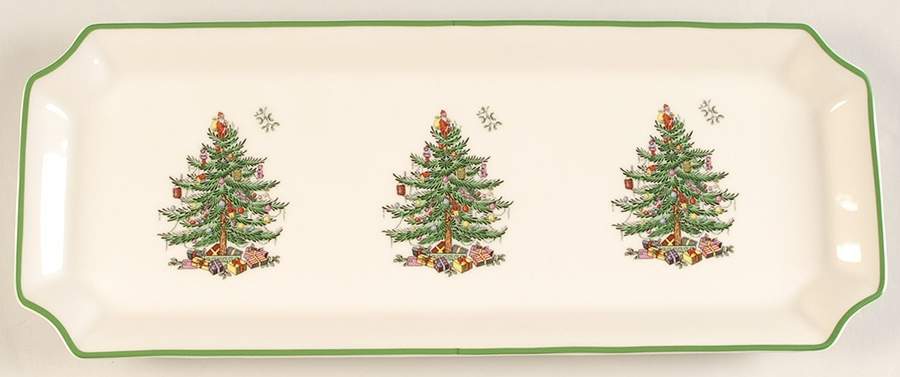 Christmas Tree 14" Sandwich Tray by Spode-1